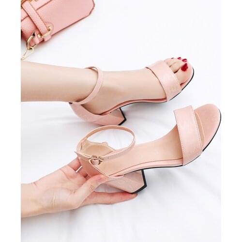 JETT DRAGON Rhinestone Drop High Heels Sandals Women Summer Shoes Women Fashion Buckle Strap Square Heel White Open Toe Sandals