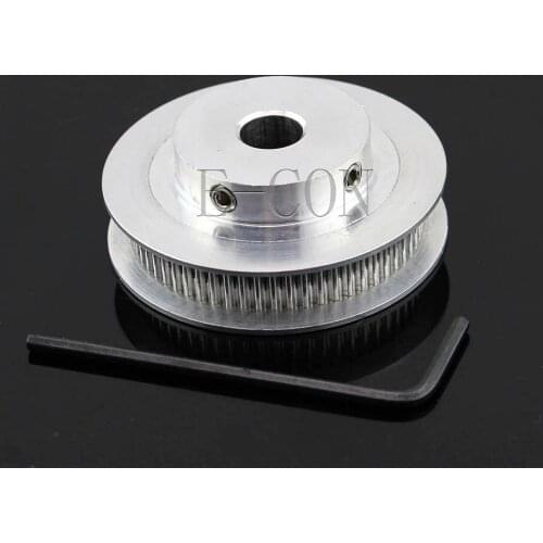 GT2 Timing Pulley Alumium 60 Teeth Bore 5mm/6.35mm/8mm/10mm/12mm Teeth width6.5/7mm for Width 6mm GT2 Timing Belt and 3D Printer