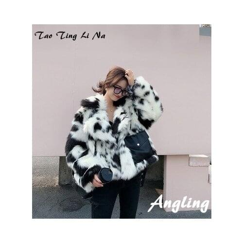 Top brand New Style 2020 High-end Fashion Women Faux Fur Coat C44 high quality