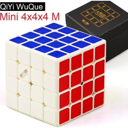 QiYi wuque mini 4x4x4 magnetic magic cube mofangge wuque mini 4x4 M cubo magico professional qiyi neo cube brain teaser boys toy