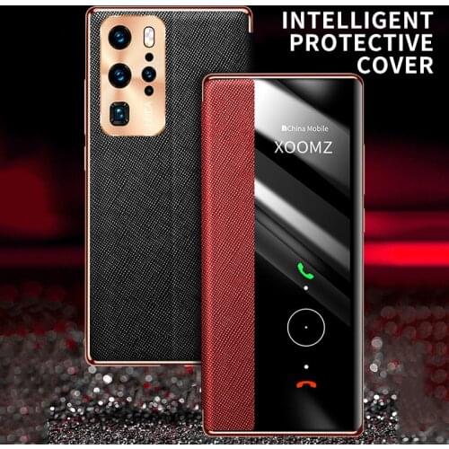 Skepaik Luxury Shockproof Camera Lens Protection Filp Leather Smartphone Case For Huawei P40 Pro Plus Phone Cover Fundas Coque