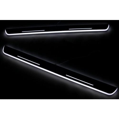 LED Car Scuff Plate Trim Pedal Door Sill Moving Welcome Light For VW Volkswagen Golf 7 MK7 MK7.5 2014-2017 Logo Customized