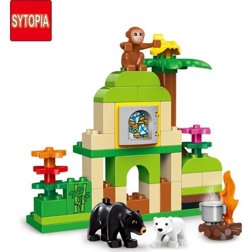 Sytopia Animals Building Blocks Children Big Size Educational Toys For Baby Kid Gift Toy Compatible With Duploe