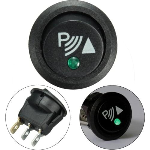 Round 3 Pin Rocker / Parking Off Switch Front Rear Walking Sensor