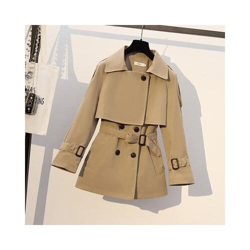 Spring/autumn Women Windbreaker Coat Korean Slim Plus Size 4xl Formal Double Breasted Trench Coat For Women Womens Jackets