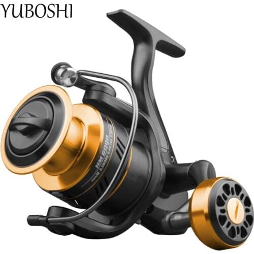YUBOSHI Brand HM100-7000 Series Full Metal Spool Spinning Reel 5.2:1 High-speed Carp Fishing Wheel Max Drag 8KG