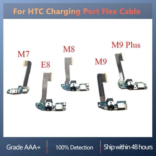 Charging Port PCB Board For HTC One M7 E8 M8 M9 M9 Plus Charging Port Flex Cable Ribbon Replacement With Microphone USB