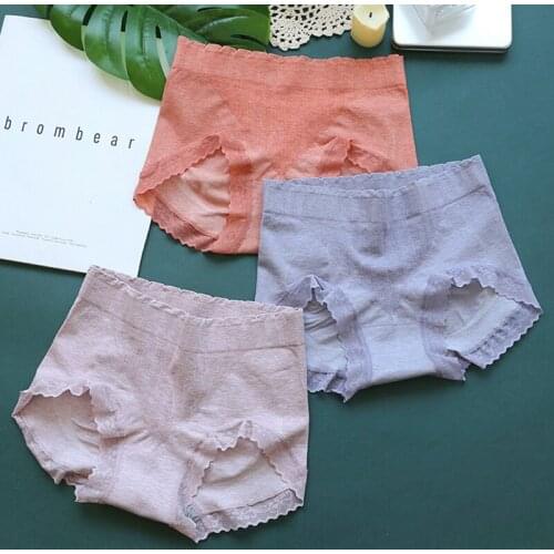 Womens Mid Waist Body Shaper Panties Cotton Comfortable Hip Raise Abdomen Control Womens Panties