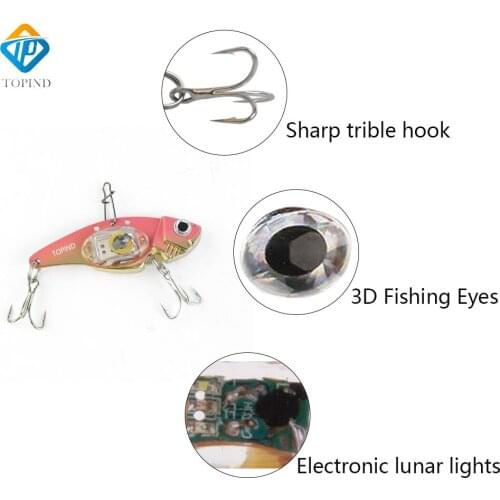 10Pcs Stylish Fish Attractors New Shape Underwater Deep Drop Fishing TOPIND Light Bait Fish Lure Light LED Flashing Lamp