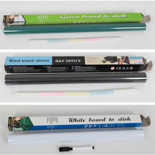 100 PCS/lot 45*200CM Diy Whiteboard, Blackboard Stickers Removable Wall Greenboard Sticker In Wall For Kids
