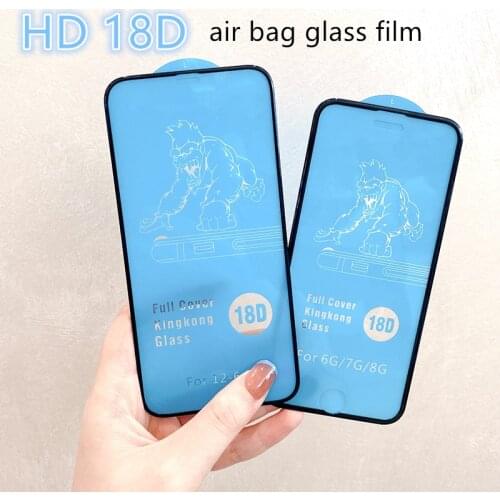 18D HD Airbag anti-fall Glass for iphone 12 11 Pro xr x xs max 6s 6 7 8 plus se 2020 12 mini Mobile phone protective glass film