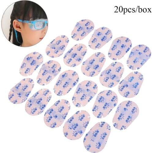 Reusable Kids Medical Soft Eye Patch Non-woven Fabrics Glasses Amblyopia Orthoptic Mask 20pcs