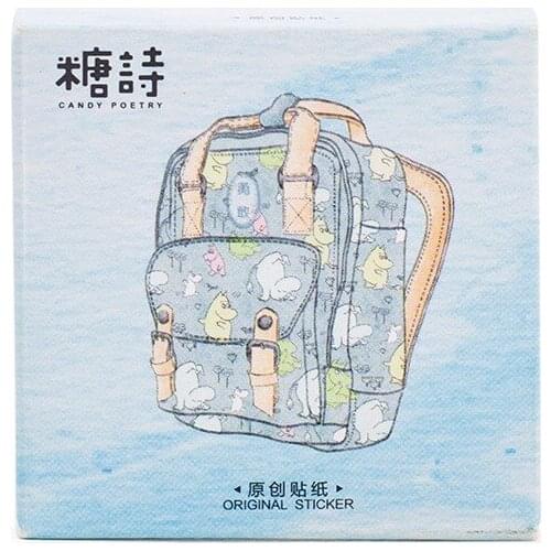 45 pcs/lot cartoon school bag mini paper sticker decoration DIY album diary planner scrapbooking label sticker kawaii stationery