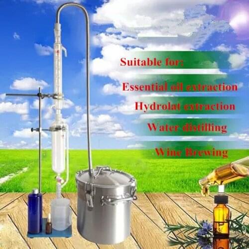 6L&10L&17L 304 Stainless Steel Essential Oil Hydrosol Extractor DIY Brewed Liquor Distillation Machine