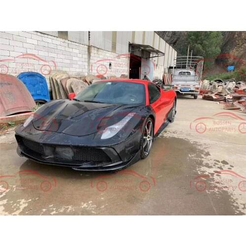 For Ferrari F458 auto parts of body kit with front bar and Rear Bar, side skirt and tail wing
