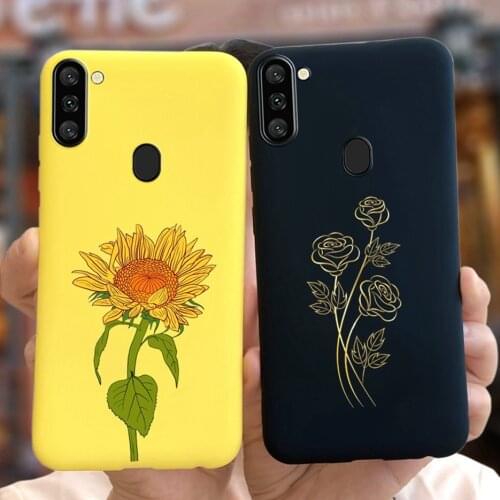 For Cover Samsung Galaxy A11 Case For Samsung A11 Matte Back Silicone TPU Soft Cover Phone Case For Samsung A11 A 11 A115F Cases