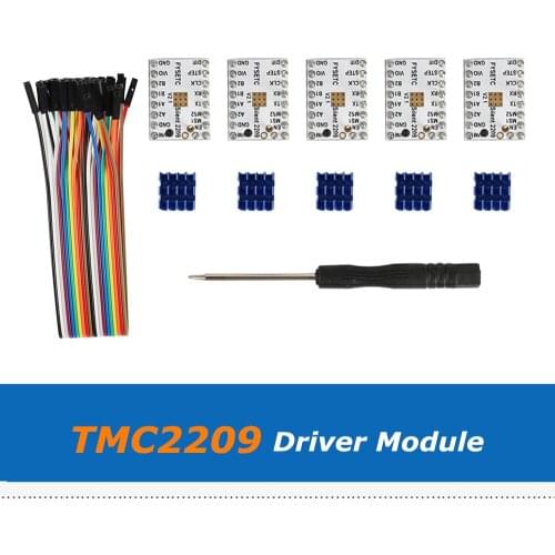 5pcs/Lot 3D Printer Parts V2.1 TMC2209 Stepper Motor Driver Module 256 Microsteps For SKR V1.3 32bit Board