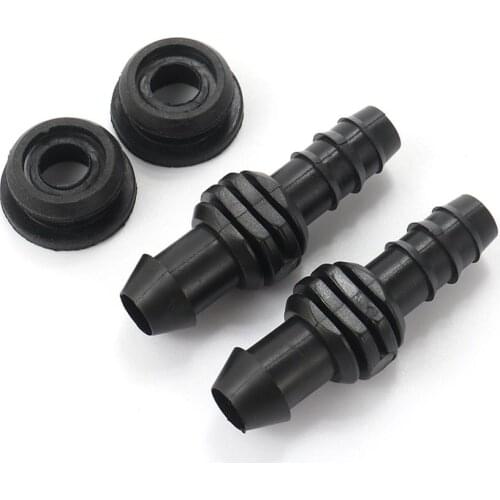 DN12 barbed bypass connector with rubber Sealing Ring PE/PVC Hose Connector Drip Irrigation System Connect 10pcs
