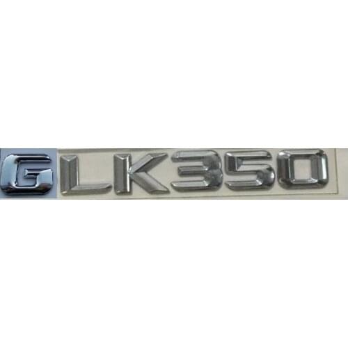 Chrome " GLK 350 " Car Trunk Rear Letters Word Badge Emblem Letter Decal Sticker for Mercedes Benz GLK Class GLK350