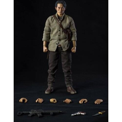 1/6 Scale Collectible Figures 12" Action Figure Doll Steven Yeun Walking Dead Glen Rhee Plastic Model Toys Gift