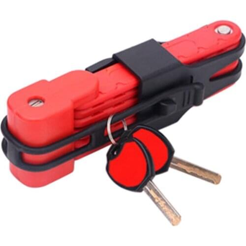 80%HOT Folding Anti-theft Bicycle Chain Lock Mountain Bike Motorcycle Accessories