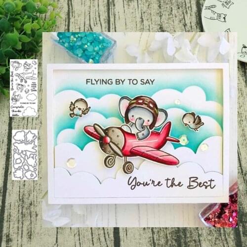 Animal Metal Cutting Dies and stamps Talk box Stencils for DIY Scrapbook Photo Album Paper Card Decorative Craft