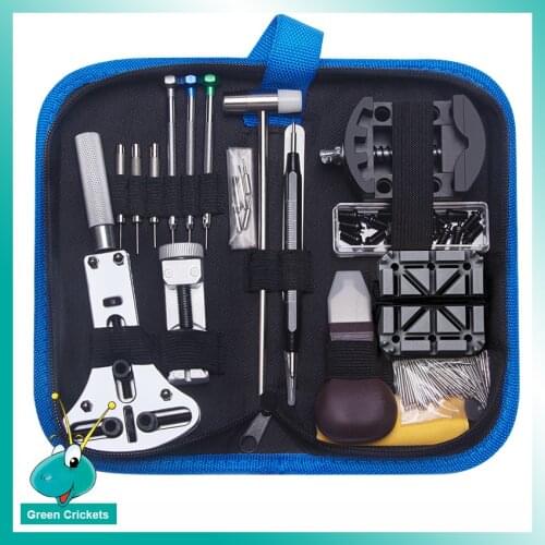 149pcs/bag Repair Watch Tools Kit Watch Back Opener Watch Strap Adjust Tools Kit With PU Leather Bag Watch Tools Kit