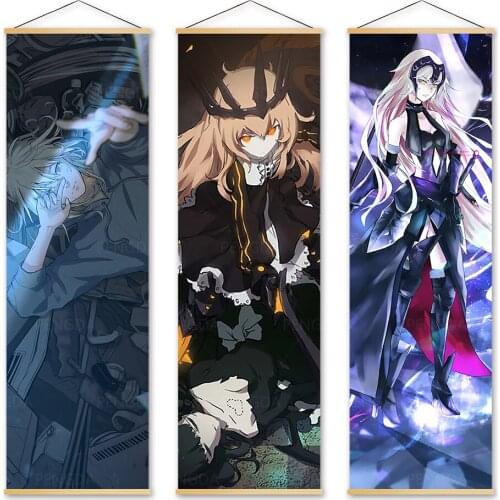 Wall Art Canvas xxxHOLiC Pictures Painting Cool Girl Print Poster Japanese Animation Solid Wood Hanging Scrolls Home Decoration