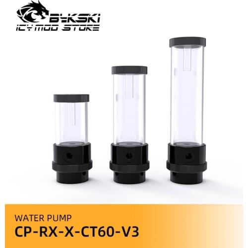 Bykski One Piece Water Pump Reservoir POM 750L/H 4M Head Acrylic Transperant Pump Water Tank PC Liquid Cooling CP-RX-X-CT60-V3