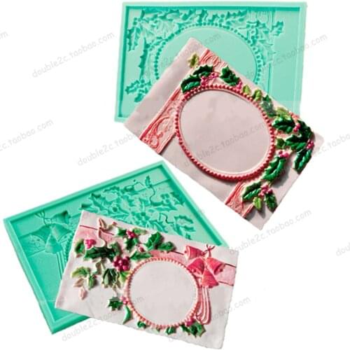 Christmas Silicone Mold for Cake Decorations,Silicon Mould for Fondant DIY Christmas de Silicona 3d,Cake decoraing Tools