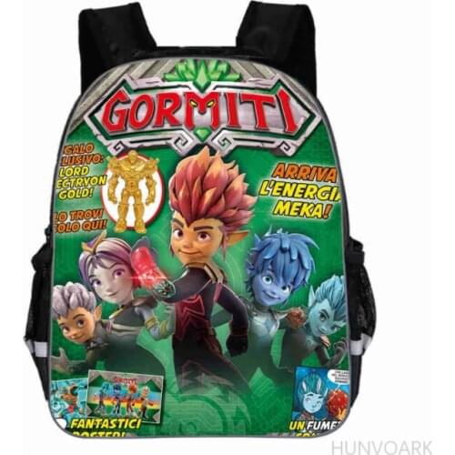 Kid School Bags Boys Game Gormiti Schoolbags Primary Student Large Capacity Backpack Sets Girls Boys Satchel 11-18 inch