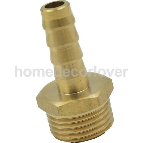 Solid Brass Barbed Hose Tube Fuel Pipe Pagoda Shaped Fitting Coupler Connector Adapter