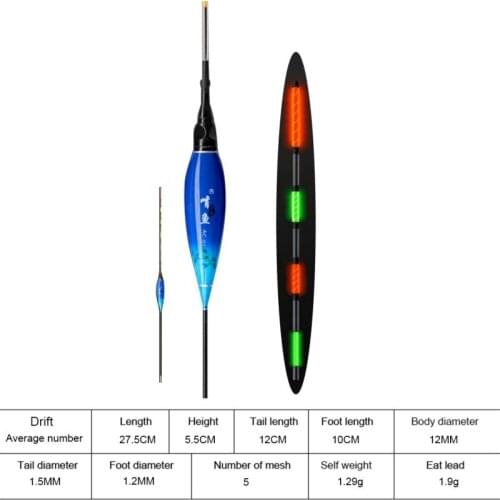 Night Fishing Float Ultrasensitive Super Bright Electronic Floats Luminous Buoy Outdoor Fish Supply