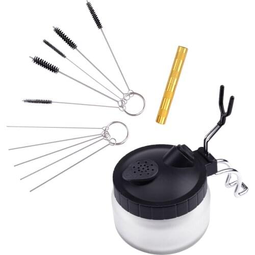 Car interior inner Windscreen Windshield Washer Jet Nozzle Cleaning Cleanup Brush Needle Spray Out Pot Kit Set Accessories