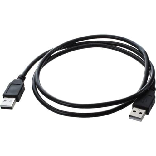 1m High Speed USB 2.0 Shielded A Male to A Male Cable Lead Black