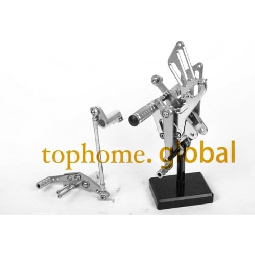For Yamaha YZF R1 2009 - 2014 Silver CNC Rearsets Foot Pegs Rear Set 2010 2011 2012 2013 motorcycle foot pegs