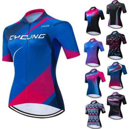 Weimostar 2021 Women Cycling Jersey Short Sleeve Racing Sport MTB Bike Jersey Tops Road Cycling Shirt Pro Team Bicycle Clothing