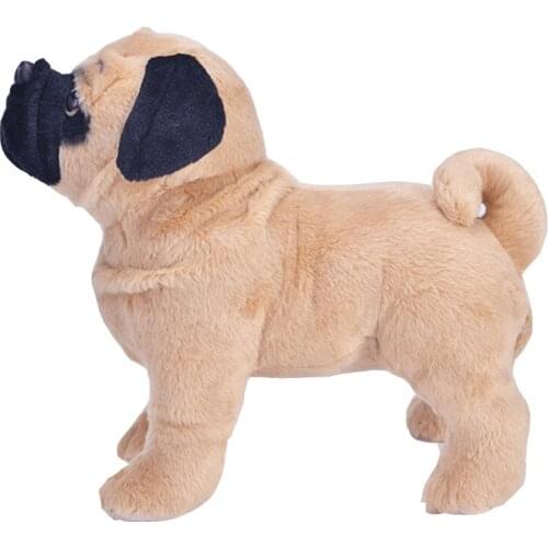BOLAFYNIA animal Pug dog doll children plush toy Simulation dog baby kid Stuffed toy gift