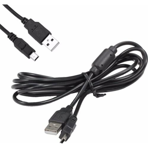 100PCS 1.8M USB Charger Adapter Cable Game Controller Power Supply Cord With Magnetic Loop For Sony PS3 Wireless Controller