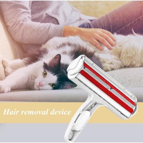 2-Way Pet Hair Roller Dog Cat Fur Hair Cleaning Animal Hair Cleaner Cat Accessories Lint Remover Brush for Furniture