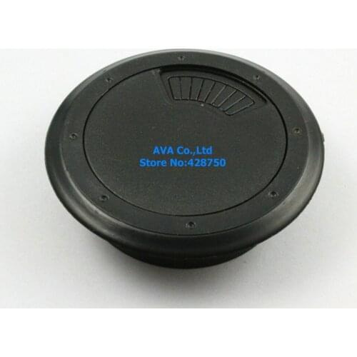 20 Pieces 60mm Dotted Black Plastic Computer Desk Table Cable Grommet Hole Cover Wire Grommet