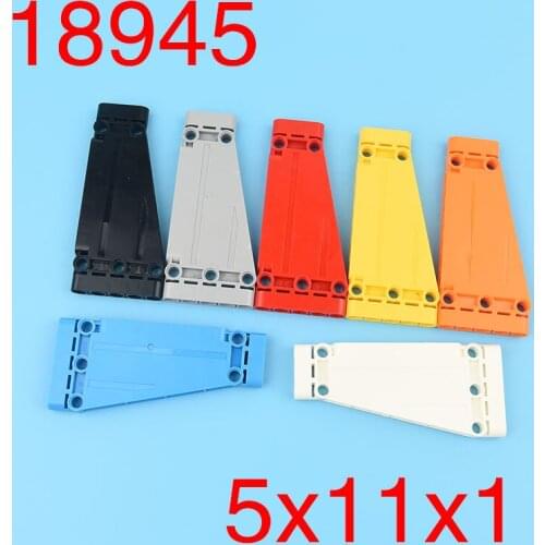 4 pcs 18945 high-tech building block panel 5 x 11 x 1 tapered parts accessories construction bricks