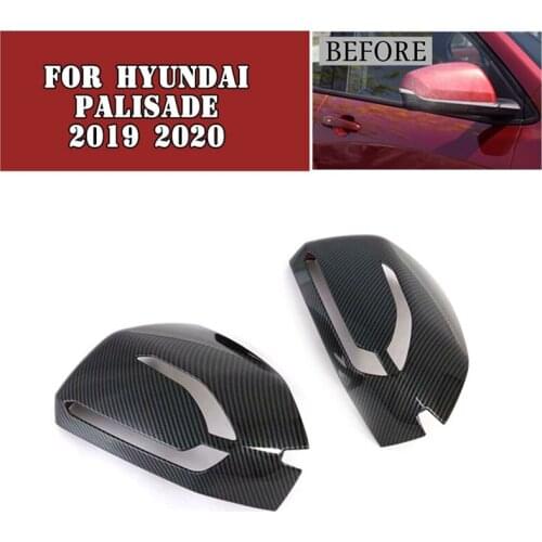For Hyundai Palisade 2019 2020 Car Exterior Styling Accessories ABS Side Rear View Rearview Mirror Decoration Sticker Cover Trim