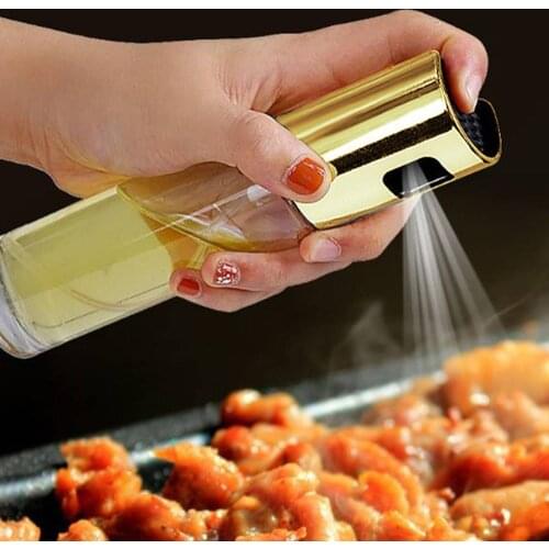100ML Olive Oil Bottle Sprayer Empty Vinegar Glass Spray Bottle Oil Dispenser Kitchen Accessories Water Pump BBQ Cooking Tools