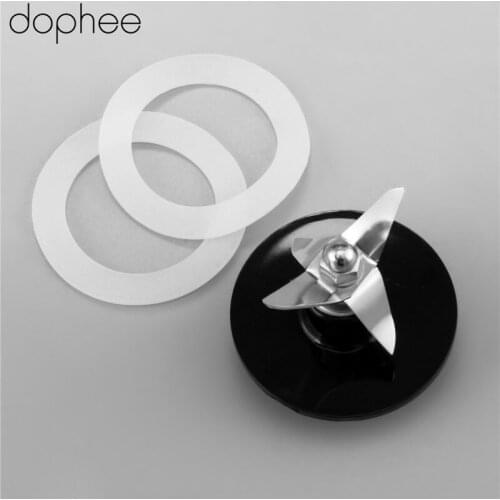 Dophee 3pcs Black Replacement Blade Cutter & Two Rubber Gasket Part Fit for Cuisinart Blender Easy To Install HOT SALE