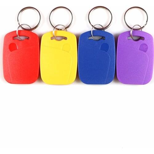 10pcs double frequency IC+ID UID Rewritable Composite Key Tags Keyfob (125KHZ EM5200 RFID+13.56MHZ UID Changeable