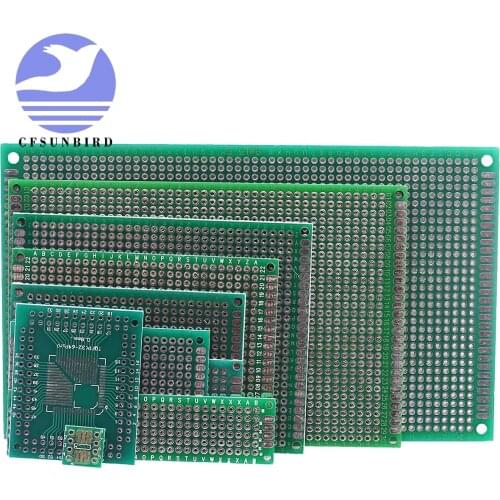 2x8 3x7 4x6 5x7 6x8 7x9 8x12 9x15 TQFP SOP8 Double Side Prototype PCB Universal Printed Circuit Board Protoboard Hole test board