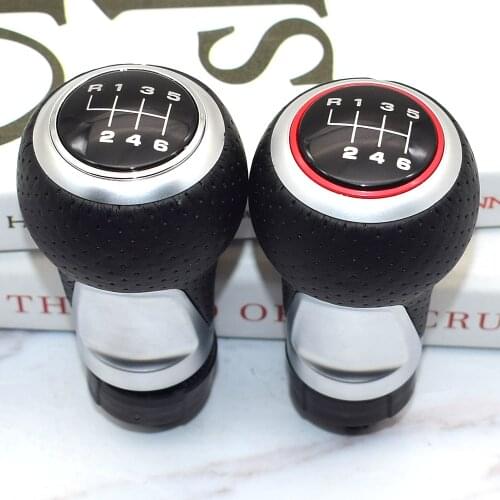 12mm 5 / 6 Speed Gear Shift Knob Lever Stick For Audi A4 B6 B7 B8 A6 S4 8K A5 8T Q5 8R S Line Ibiza 6J Seat Leon Mk1 Passat Golf