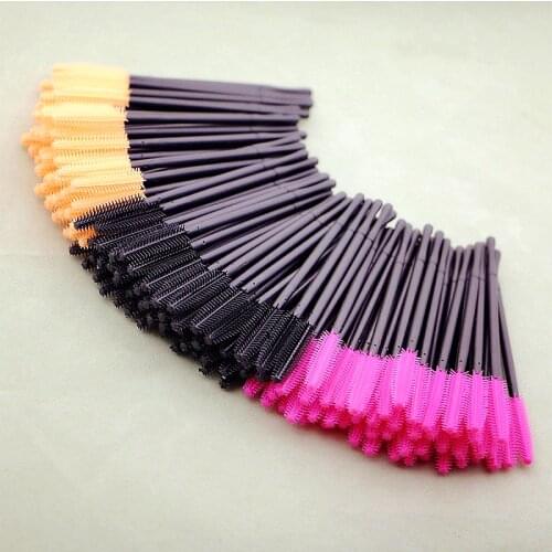 Silicone Eyelash Brush Comb Disposable Extension Professional Cosmetics Makeup Eyebrow brushes tools Eye Lashes Mascara Wands