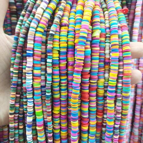 Colorful Soft Clay Spaer Beads Separate Beads Loose Beads 4-8mm Soft Clay Flake Beads Handmade DIY Accessories String Beads
